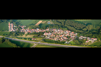 Panorama in Kesseldorf in the state Bas-Rhin, France