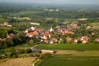 Drone recording of Wintzenbach in the state Bas-Rhin, France