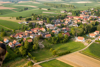 Drone image of Wintzenbach in the state Bas-Rhin, France