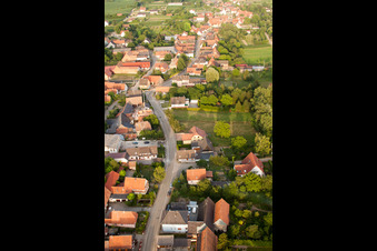Wintzenbach in the state Bas-Rhin, France from the drone perspective