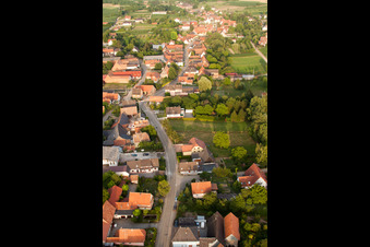 Wintzenbach in the state Bas-Rhin, France from a drone