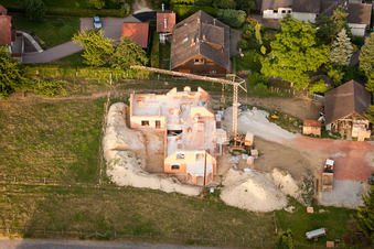 Wintzenbach in the state Bas-Rhin, France seen from a drone