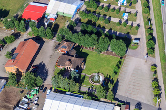 Oblique view of Adamshof in Kandel in the state Rhineland-Palatinate, Germany