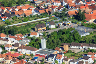 Fire brigade, scouts in Rülzheim in the state Rhineland-Palatinate, Germany