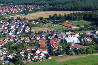 Sports fields of SV Olympia Rheinzabern 1920 eV in Rheinzabern in the state Rhineland-Palatinate, Germany
