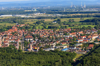 Buchstraße from the north in Jockgrim in the state Rhineland-Palatinate, Germany