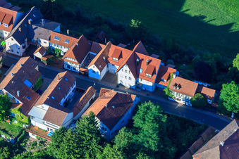 Ludwigstr in Jockgrim in the state Rhineland-Palatinate, Germany from the drone perspective