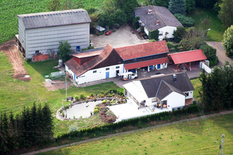 Farms, Black Ranch in the district Minderslachen in Kandel in the state Rhineland-Palatinate, Germany