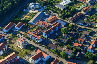 Aerial photograpy of Ludowiciring in Jockgrim in the state Rhineland-Palatinate, Germany