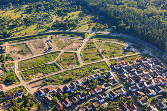 Bird ring in the new development area in Jockgrim in the state Rhineland-Palatinate, Germany