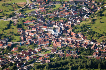 Aerial view of Gosserweiler-Stein in the district Gossersweiler in Gossersweiler-Stein in the state Rhineland-Palatinate, Germany