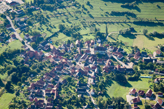 Wingen in the state Bas-Rhin, France viewn from the air