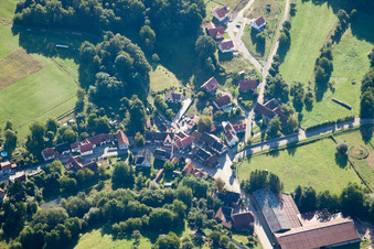 Drone recording of Wingen in the state Bas-Rhin, France