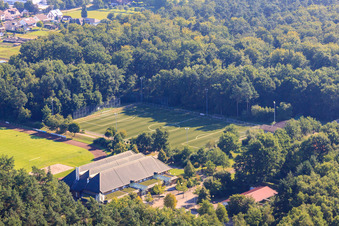 TUS 08 new artificial turf pitch in the district Schaidt in Wörth am Rhein in the state Rhineland-Palatinate, Germany