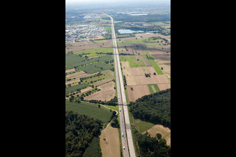 A5 to S in Malsch in the state Baden-Wuerttemberg, Germany