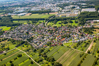 From the east in the district Rauental in Rastatt in the state Baden-Wuerttemberg, Germany
