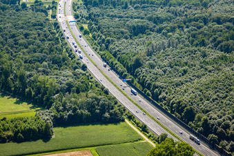 A5 route at Rastatt in the district Niederbühl in Rastatt in the state Baden-Wuerttemberg, Germany