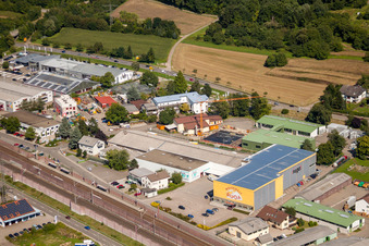 Industriestr in Sinzheim in the state Baden-Wuerttemberg, Germany