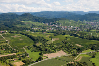 From the northwest in the district Gallenbach in Baden-Baden in the state Baden-Wuerttemberg, Germany