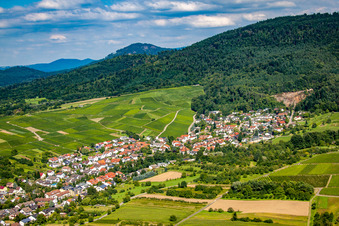 Vormberg from the south in Sinzheim in the state Baden-Wuerttemberg, Germany