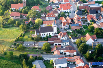 Church in Herrengasse in Minfeld in the state Rhineland-Palatinate, Germany