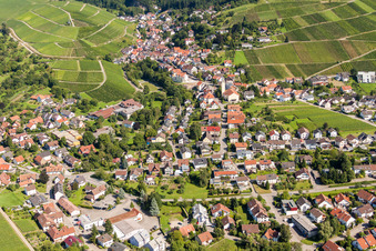 Village view in the district Varnhalt in Baden-Baden in the state Baden-Wuerttemberg, Germany