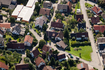 Varnhalt, Gartenstr in the district Gallenbach in Baden-Baden in the state Baden-Wuerttemberg, Germany out of the air