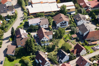 Aerial view of Weinsteige x In the book corner in the district Gallenbach in Baden-Baden in the state Baden-Wuerttemberg, Germany