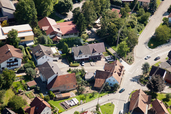 Oblique view of Weinsteige x In the book corner in the district Gallenbach in Baden-Baden in the state Baden-Wuerttemberg, Germany