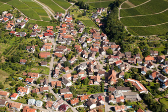 District Eisental in Bühl in the state Baden-Wuerttemberg, Germany seen from above