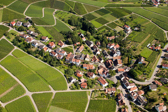 Town View of the streets and houses of the residential areas in the district Eisental in Buehl in the state Baden-Wurttemberg