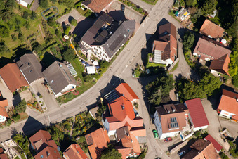 Aerial view of Vine in the district Riegel in Bühl in the state Baden-Wuerttemberg, Germany
