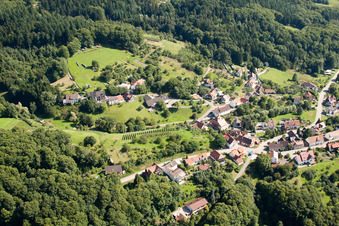 Aerial view of Kappelwindeck in the district Waldmatt in Bühl in the state Baden-Wuerttemberg, Germany