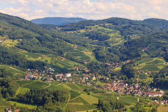 Wine-growing village in the vineyards in the district Büchelbach in Sasbachwalden in the state Baden-Wuerttemberg, Germany