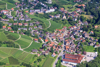 Aerial view of Talstr in the district Büchelbach in Sasbachwalden in the state Baden-Wuerttemberg, Germany