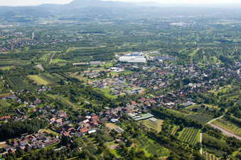 From the north in the district Ulm in Renchen in the state Baden-Wuerttemberg, Germany