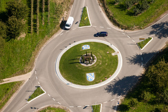 Roundabout of Stadelhofen in the district Stadelhofen in Oberkirch in the state Baden-Wuerttemberg, Germany