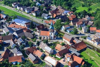 St. Anastasius at the Rench Bridge in the district Erlach in Renchen in the state Baden-Wuerttemberg, Germany