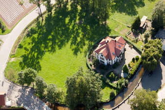 Villa am Mühlbach. Theodor Walz Art and Customer Mill in the district Erlach in Renchen in the state Baden-Wuerttemberg, Germany