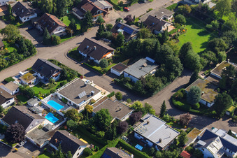 Fasanenstr in the district Vimbuch in Bühl in the state Baden-Wuerttemberg, Germany out of the air