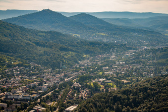 From the west in Baden-Baden in the state Baden-Wuerttemberg, Germany