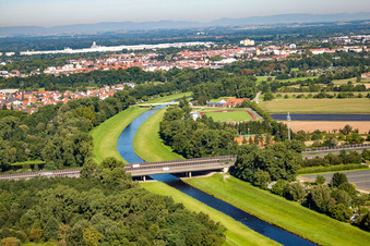 A5 bridge over the Murg in the district Niederbühl in Rastatt in the state Baden-Wuerttemberg, Germany