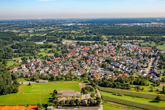 From the south in the district Rauental in Rastatt in the state Baden-Wuerttemberg, Germany