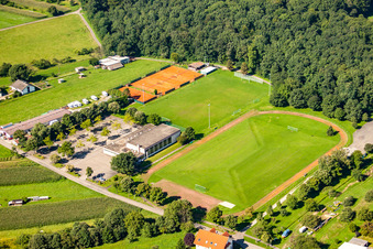 Ensemble of sports grounds of F.V. Germania Rauental 1919 e.V. in the district Rauental in Rastatt in the state Baden-Wurttemberg, Germany