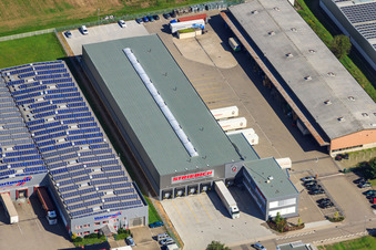 Industrial area Draisstraße Striebich-Logisitik in Muggensturm in the state Baden-Wuerttemberg, Germany