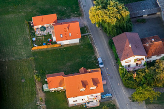 Bird's eye view of At the kiln in Freckenfeld in the state Rhineland-Palatinate, Germany