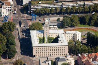 Ettlingertorstraße x Baumeisterstr in the district Südstadt in Karlsruhe in the state Baden-Wuerttemberg, Germany