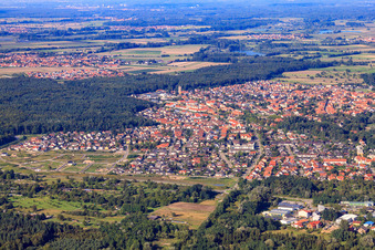 Buchstraße from the west in Jockgrim in the state Rhineland-Palatinate, Germany