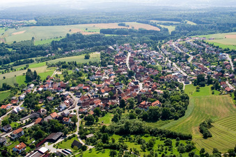 From the west in the district Lohrbach in Mosbach in the state Baden-Wuerttemberg, Germany