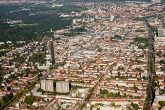 KA, between Kaiserallee and Kriegsstr in the district Weststadt in Karlsruhe in the state Baden-Wuerttemberg, Germany